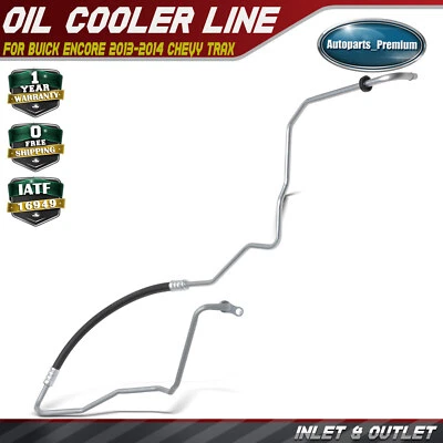 2x Inlet & Outlet Transmission Oil Cooler Line for Buick Encore Chevrolet Trax - Image 1 of 4