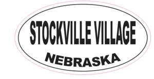 Pegatina de parachoques ovalada Stockville Village Nebraska D7061 euro ovalada - Imagen 1 de 1