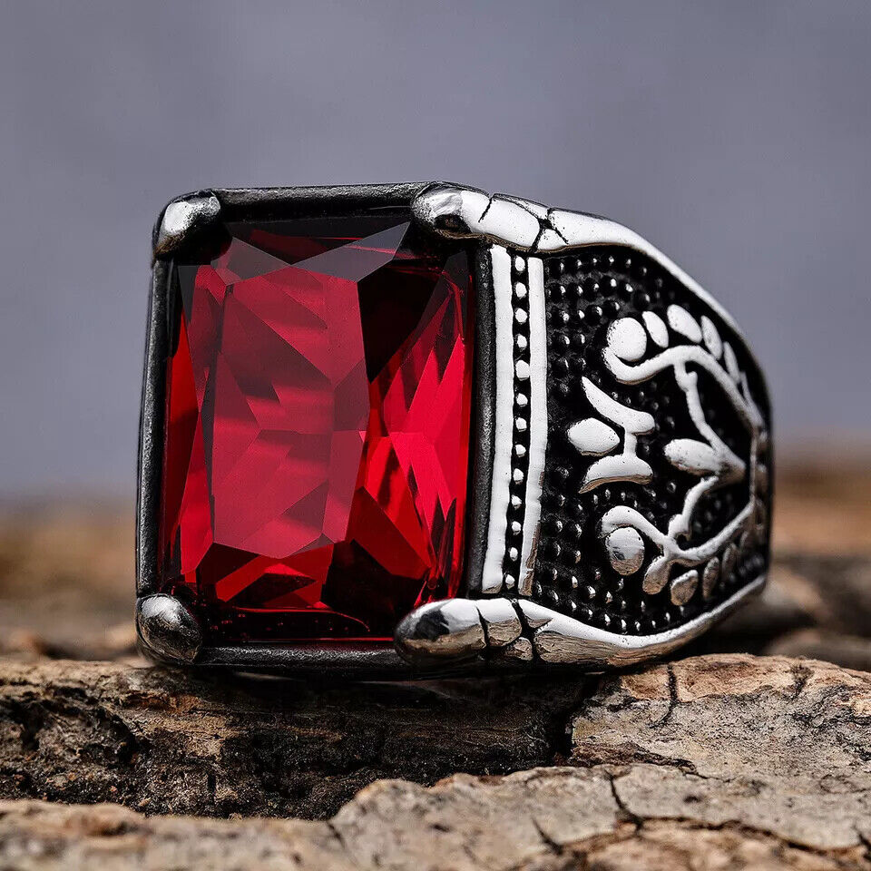 Las mejores ofertas en Anillo piedra roja 11 Anillos de Moda eBay