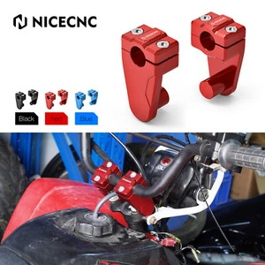 For YAMAHA RAPTOR 700 YFM700 Aluminum 7/8" Handlebar Risers Clamps Bracket 2013+ - Picture 1 of 12