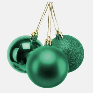 6 Bolas de Navidad Árbol Decoración Bola Verde Esmeralda Navidad Colgante Adorno 10cm - Imagen 1 de 3