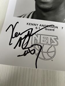 KENNY ANDERSON SIGNED 8x10 PHOTO NETS