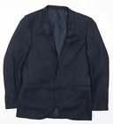 NEXT Mens Blue Polyester Jacket Suit Jacket Size 38
