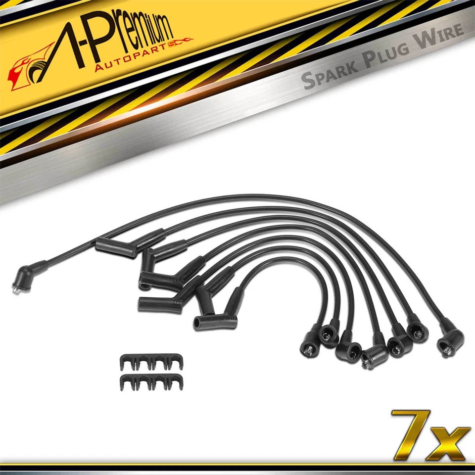 Juego de 7 cables de bujía para Toyota Land Cruiser 1981 1982 1983 1984-1987 4,2 L Foto 1 de 4