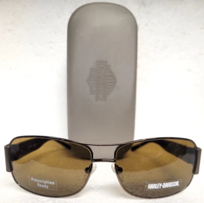 RARO DE COLECCIÓN Harley Davidson Hombres Gafas de sol Calavera Logo HDX807 58-14-135 CON ESTUCHE Foto 1 de 4
