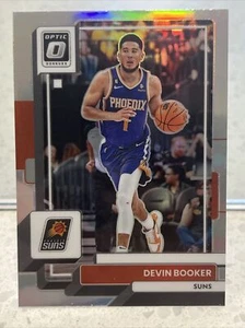 Devin Booker 2022-23 Optic SILVER PRIZM HALO #134 Phoenix Suns Basketball Card - Picture 1 of 12