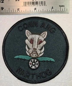 Vintage Conn Ang Wart Hog 103rd Fighter Squadron Jacket Patch Vietnam Era USAF - Picture 1 of 1
