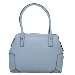 Salvatore Ferragamo Blue Leather Handbag Authentic - Picture 1 of 22