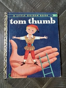 1958 Little Golden Book #353 tom thumb 1st Edition “A” printing - Picture 1 of 14