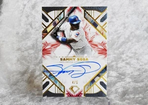 2025 Topps Diamond Icons SAMMY SOSA On Card AUTO RED 🔥/5 CHICAGO Cubs WOW!!! - Bild 1 von 3