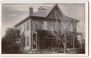 Antique RIO VISTA, CA Victorian Mansion RPPC Solano County Spivey Bamforth 1910s - Picture 1 of 2