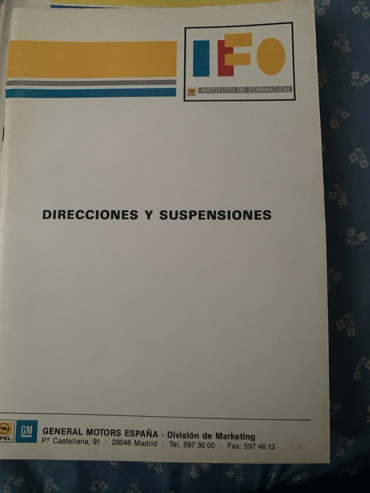 Curso Dirección Y Suspensión OPEL - Imagen 1 de 1