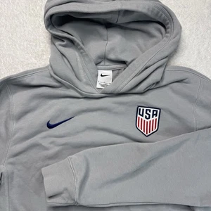 Felpa con cappuccio Nike uomo USA squadra di calcio piccola grigia - Foto 1 di 7