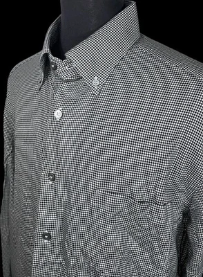 CAMISA DE COLECCIÓN ERMENEGILDO ZEGNA CACHEMIR ALGODÓN DIENTES DE CACHORRO ABOTONADA TALLA XL Foto 1 de 4