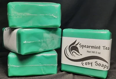 Spearmint Tea- Homemade Artisan Soap - Image 1 of 3