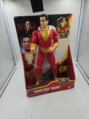 DC Comics THUNDER PUNCH SHAZAM 12" ACTION FIGURE 20+ SOUNDS & PHRASES LIGHTS UP - Image 1 of 4