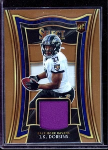 Panini Select 2020 #RS-JKD J.K. Dobbins RC parche de novato cobre Prizm/49 - Imagen 1 de 2