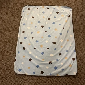 Circo Blue Brown Star Baby Blanket Target  Sherpa- Hard To Find  -*Read* - Picture 1 of 5