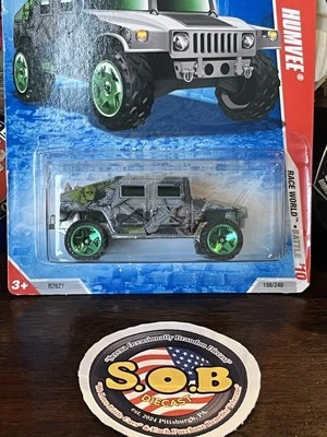 Hot Wheels 2001 Hummer Humvee Gray Green Rims Diecast SEALED NM Condition - Image 1 of 4