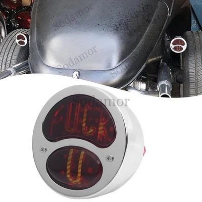 1x Luz trasera de freno retro cromada doble lámpara para Ford modelo A/AA 1928-1931 Foto 1 de 4