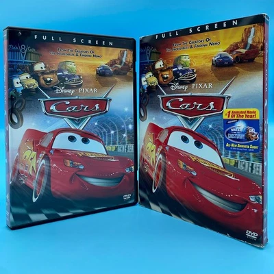 Disney PIXAR Cars DVD 2006 ~ Full Screen Original Movie w/ Slipcover PLAY TESTED Foto 1 de 3