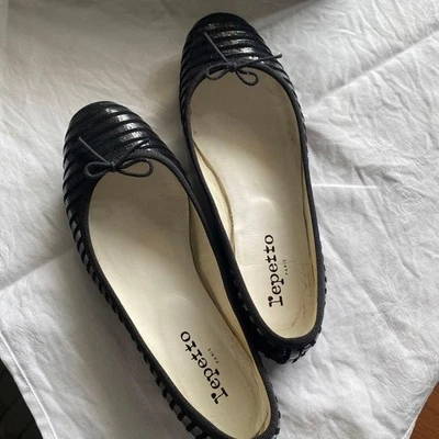 Zapatos de Ballet Repetito Punta Redonda Planos Talla 38 Negros USADOS Japón FS Foto 1 de 4