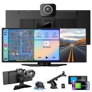 10.26" Wireless CarPlay & Android Auto Screen with 4K Dash Cam, GPS Navigatio... - Bild 1 von 7