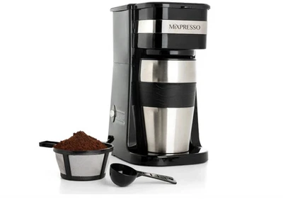 Cafetera de goteo pequeña y de vaso, apagado automático y filtro reutilizable US - Image 1 of 4