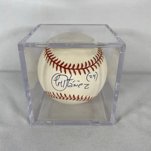 Pallone ufficiale Willis Otanez autografato firmato American League Baseball Rawlings - Foto 1 di 7