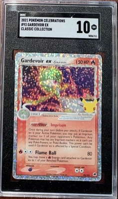 2021 POKEMON CELEBRATIONS CLASSIC COLLECTION 93/101 GARDEVOIR EX-HOLO SGC 10 - Image 1 of 2