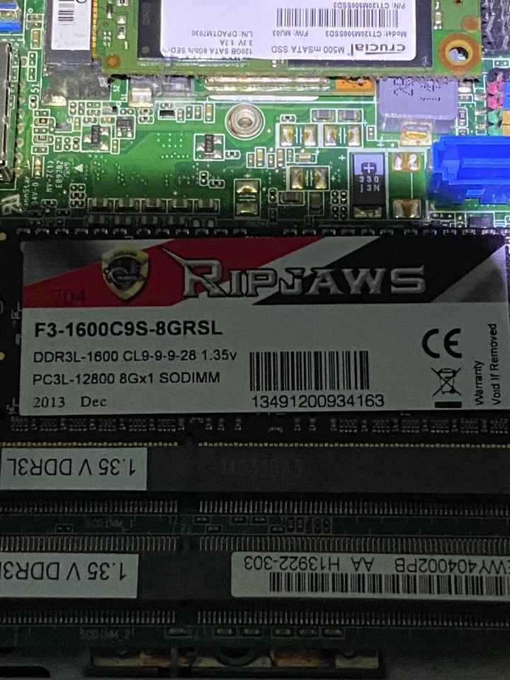 G Skill Ripjaws 8GB 204-Pin DDR3 SO-DIMM DDR3 1600 (PC3 12800)  - Image 1 of 1