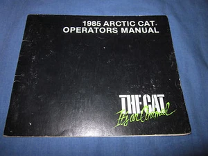 Artic Cat Jag Panther Pantera Cougar El Tigre 1985 manual del propietario móvil de nieve - Imagen 1 de 1