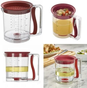 Swing-A-Way 4-Cup Easy Release Fat/Gravy Separator, Red   - Picture 1 of 6