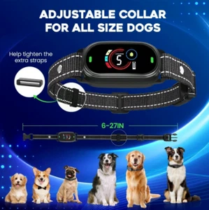 Collar inteligente recargable antiladridos entrenamiento perro ladrido inteligente impermeable - Imagen 1 de 9