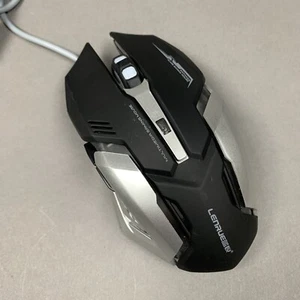 LENRUE V1 Gaming Mouse Wired Ergonomic with 6 Programmable Button Used Tested - Picture 1 of 6