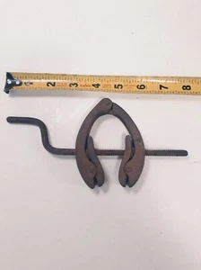 VINTAGE verstellbare Metall Schuster Doppelbacken Leder Dehnklemme - Bild 1 von 6