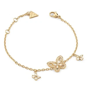 GUESS Schmuck Damen-Armband Lily Schmetterling Goldfarben S JUBB05113JWYGS - Bild 1 von 5