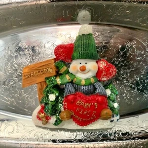 Calamita Pupazzo di Neve Grande Primo Natale Bambino - Foto 1 di 5