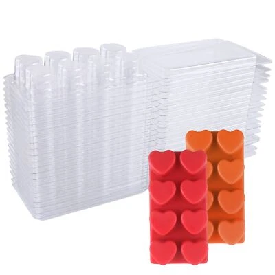 蜡熔容器-8腔透明空塑料蜡熔模-25包听... — 第 1/4 张图片