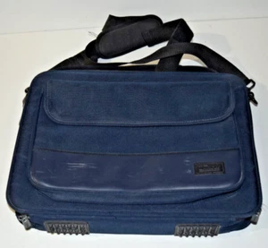 Blue Targus Laptop Bag Organizer Carrying Case Handbag Carry On Shoulder 16” - Picture 1 of 14