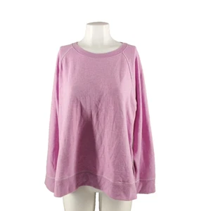 NWT $49 Style&Co Pink Orchid Oversized Sweatshirt LARGE(12-14) Rayon Blend - Picture 1 of 10