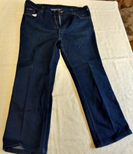 Vintage 80's Orange Tab LEVIS For Men Skosh More Room Denim Jeans Dark Wash - Picture 1 of 10