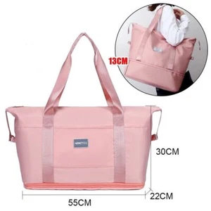 Men Women Gym Duffle Bag Waterproof Weekend Travel Sport Holdall Tote Luggage - Picture 1 of 22