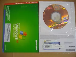 MICROSOFT WINDOWS XP HOME WITH SP2 FULL OPERATING SYSTEM OS MS WIN =BRAND NEW= - Picture 1 of 5