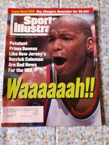 Derrick Coleman - Prima Donna - Illustrazione sportiva - 30/01/1995 d - Foto 1 di 1