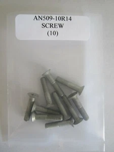 AN509-10R14 Flat Countersunk Screw 10-32 x 29/32 Phillips Steel - Lot of 10 - Picture 1 of 4