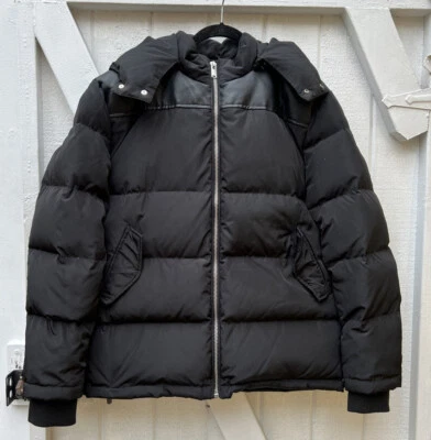 New $428 SLATE & STONE QUILTED Heavy 💯 DOWN Black PUFFER JACKET Mens XLarge BC - Image 1 of 4