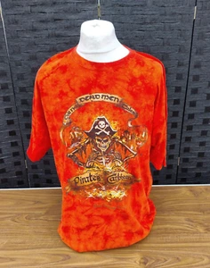 Vintage Disneyland Pirates Of The Caribbean Tie Dye T-shirt XL Dead Men no Tales - Picture 1 of 7