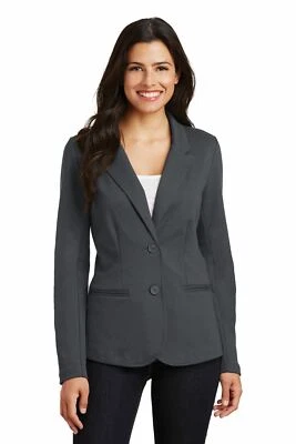 Port Authority Womens Blazer Peak Lapel 2 Button Closure Welt Pockets LM2000 - Image 1 of 3