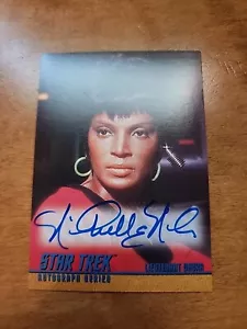 STAR TREK The Original Series (TOS) Autograph Card A34 Nichelle Nichols as Uhura - Picture 1 of 2